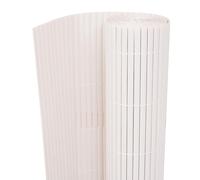vidaXL Valla de jardín de doble cara 90x300 cm blanca