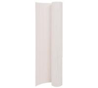 vidaXL Valla de jardín de doble cara blanco 90x400 cm Blanco