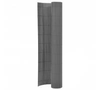 vidaXL Valla de jardín de doble cara gris 110x300 cm