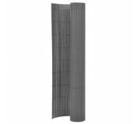 vidaXL Valla de jardín de doble cara gris 110x500 cm