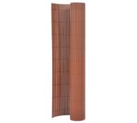 vidaXL Valla de jardín de doble cara marrón 110x500 cm Marrón