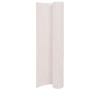 vidaXL Valla de Jardín de Doble Cara Panel Patio Terraza Exterior Alambrada Cerca Alambre Barrera Privacidad Partición Duradera Blanca 110x500 cm