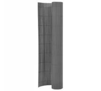vidaXL Valla de Jardín de Doble Cara Panel Patio Terraza Exterior Alambrada Cerca Alambre Barrera Privacidad Partición Duradera Gris 90x400 cm