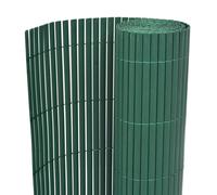 vidaXL Valla de jardín de doble cara PVC verde 90x300 cm