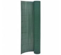 vidaXL Valla de jardín de doble cara verde 110x500 cm