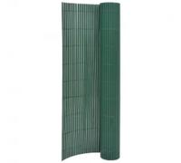 vidaXL Valla de jardín de doble cara verde 110x500 cm Verde