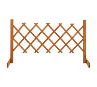 vidaXL Valla de jardín enrejada madera maciza abeto naranja 120x60 cm