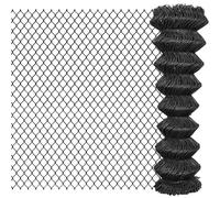 vidaXL Valla de tela metálica acero gris 25x1,5 m