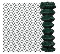 vidaXL Valla de tela metálica acero verde 1,25x15 m