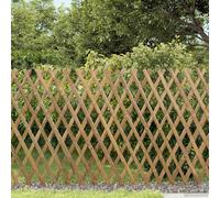 vidaXL Valla de espaldera extensible, 2 unidades, 100 x 105 cm, bambú, color beige claro