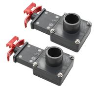 vidaXL Válvula de compuerta para piscina 2 uds 1,5"