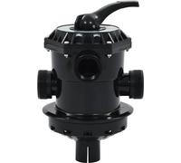 vidaXL Válvula direccional de 6 vías para filtros de arena, fabricada en ABS, con conexión de 1,5"