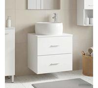 vidaXL Vanidad con Lavabo de Pared Blanco 49,5 x 44,5 x 66 cm