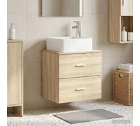 vidaXL Vanidad con Lavabo de Pared Roble Sonoma 49,5 x 41 x 63 cm
