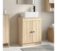 Mueble de baño con lavabo, estilo Sonoma, 54 x 35 x 83 cm