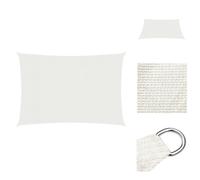 vidaXL Vela de sombra, 160 g/m², blanca, 2,5 x 3,5 m, HDPE - Toldos y protectores solares