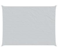 vidaXL Vela de sombra, gris claro y blanco, 8 x 6 metros, 100% poliéster Oxford