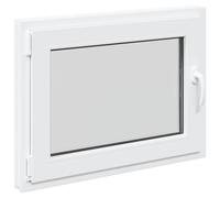 vidaXL Ventana de sótano oscilante y abatible RISOR 80 x 60 cm