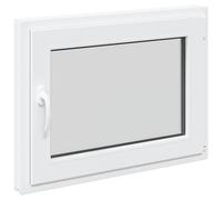 vidaXL Ventana de sótano oscilante y abatible RISOR 80 x 70 cm