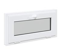 vidaXL Ventana de sótano RISOR 80 x 40 cm PVC y Vidrio