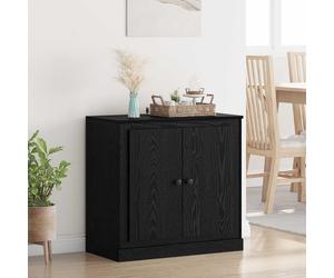 vidaXL Vitrina 70 x 35,5 x 67,5 cm Roble Negro Madera de ingeniería