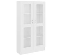 vidaXL Vitrina Armario de Libros Revistas Estantería Estante Soporte Almacenamiento Oficina Hogar Casa Decoración de Madera Contrachapada Blanco
