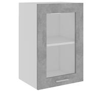 vidaXL Vitrina colgante "Lyon" de, gris hormigón, 40 x 31 x 60 cm, madera de ingeniería