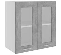 vidaXL Vitrina Colgante Lyon de, Gris hormigón, 60x31x60 cm,