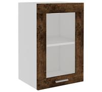 vidaXL Vitrina colgante "Lyon" de roble ahumado, 40 x 31 x 60 cm, madera de ingeniería,