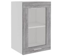 vidaXL Vitrina colgante "Lyon" gris Sonoma 40x31x60 cm madera de ingeniería