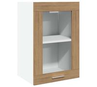 vidaXL Vitrina colgante "Lyon" roble artesanal 40x31x60 cm madera de ingeniería