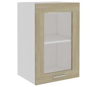 vidaXL Vitrina colgante "Lyon" roble Sonoma 40x31x60 cm madera de ingeniería