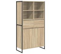 vidaXL Vitrina con cajón 2 pcs 81 x 36 x 150.5 cm Sonoma