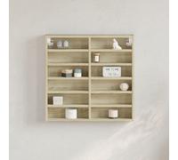 vidaXL Vitrina de madera de ingeniería roble Sonoma 60x8,5x58 cm
