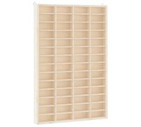 vidaXL Vitrina de madera para coleccionistas 56 compartimentos 40x4,5x60 cm