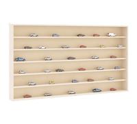 vidaXL Vitrina de Madera para coleccionistas con 6 estantes 100x9x55 cm, Vitrina montado en la Pared, Vitrina de coleccionista, Unidad de exhibición de Pared