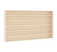 vidaXL Vitrina de madera para coleccionistas – 6 estantes – 100×9×55 cm – Montada en la pared