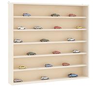 vidaXL Vitrina de madera para coleccionistas con 6 estantes