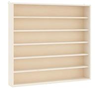 vidaXL Vitrina de Madera para coleccionistas con 6 estantes 60x8,5x55 cm, Vitrina montado en la Pared, Vitrina de coleccionista, Unidad de exhibición de Pared