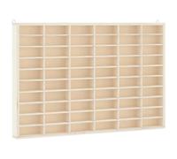 vidaXL Vitrina de Madera para coleccionistas con 60 Compartimentos 60x4,