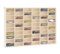 vidaXL Vitrina de madera para coleccionistas – 60 compartimentos – 60x4,5x40,5 cm