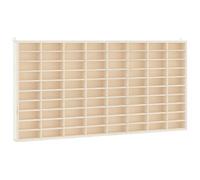 vidaXL Vitrina de madera para coleccionistas con 80 compartimentos 80x4,5x40,5 cm