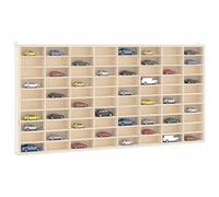 vidaXL Vitrina de madera para coleccionistas con 80 compartimentos 80x4,5x40,5 cm