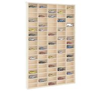 vidaXL Vitrina de madera para coleccionistas con 90 compartimentos 50,5x4,5x79 cm
