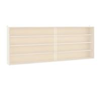 vidaXL Vitrina de madera para coleccionistas con puertas 100x8,5x37 cm
