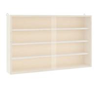vidaXL Vitrina de Madera para coleccionistas con Puertas 60x8,5x37 cm