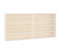 vidaXL Vitrina para coleccionistas de madera con puertas 80 x 8,5 x 37 cm