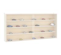 vidaXL Vitrina de madera para coleccionistas con puertas 80x8,5x37 cm