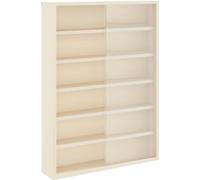 vidaXL Vitrina de pared con estante, color beige, 40 x 8,5 x 54 cm, madera contrachapada