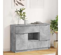 vidaXL Vitrina Gris Concreto 100 x 30 x 65,6 Madera de ingeniería